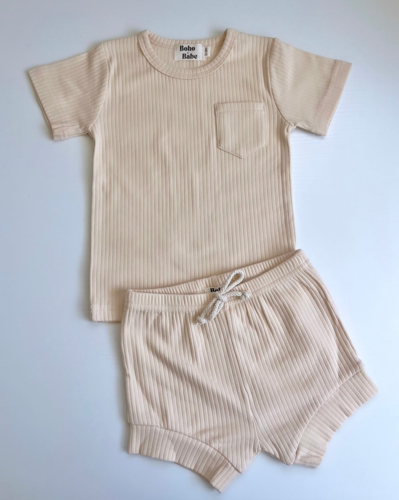 Ribbed Summer Set - Oatmeal