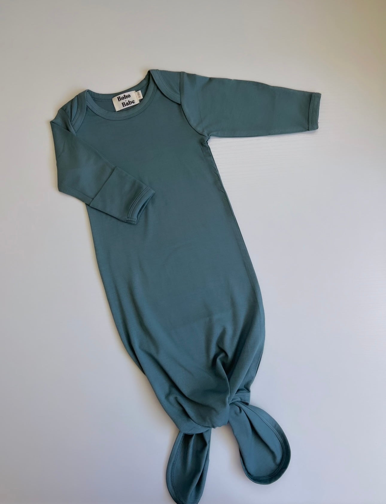 Bamboo Knotted Gown - Teal