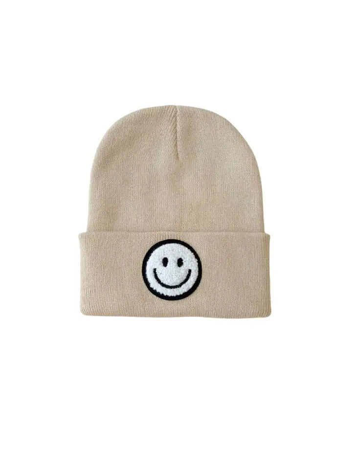 Smile Beanie - Beige